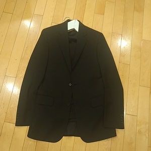 Jos A. Bank dark navy strip suit